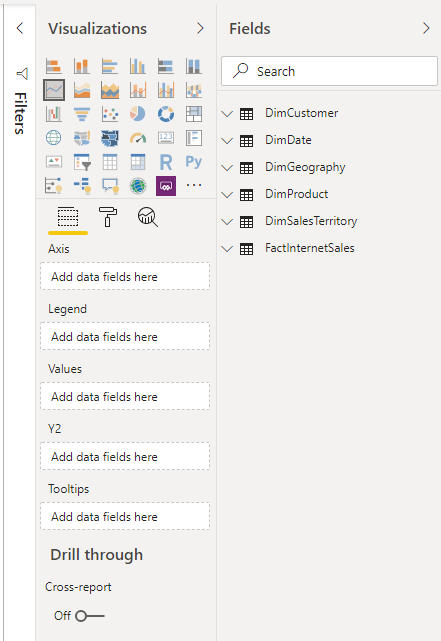 Power BI Dataset Imported