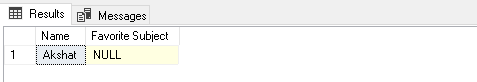 NULL value in the array output