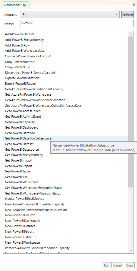 Power BI Commands