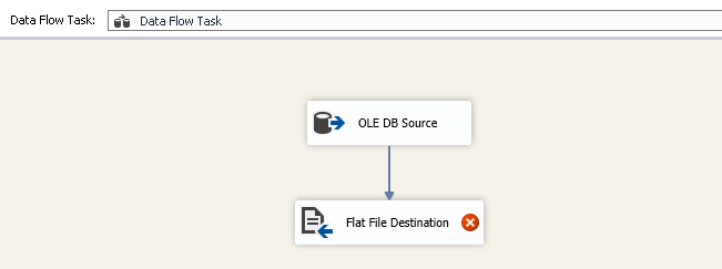 Add a flat file destination