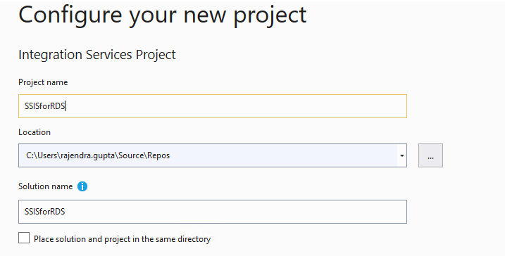 Configure project