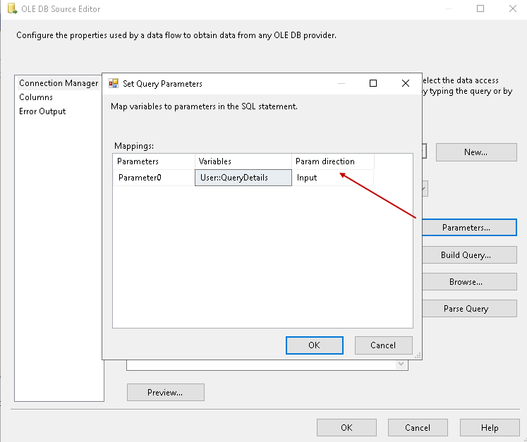 Parameter mappings