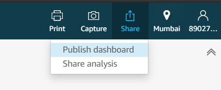 Publish Dashboard