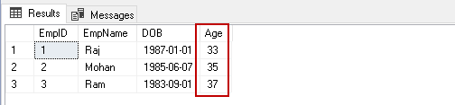 View data in Computed column