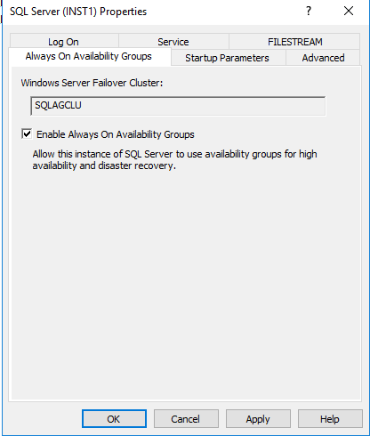 Enable feature SQL Server always on availability groups on SQLNode1 and SQLNode2