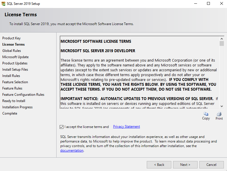 Microsoft software license terms 