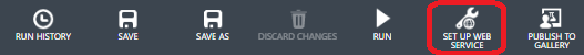 Option to Set up Web Service. 