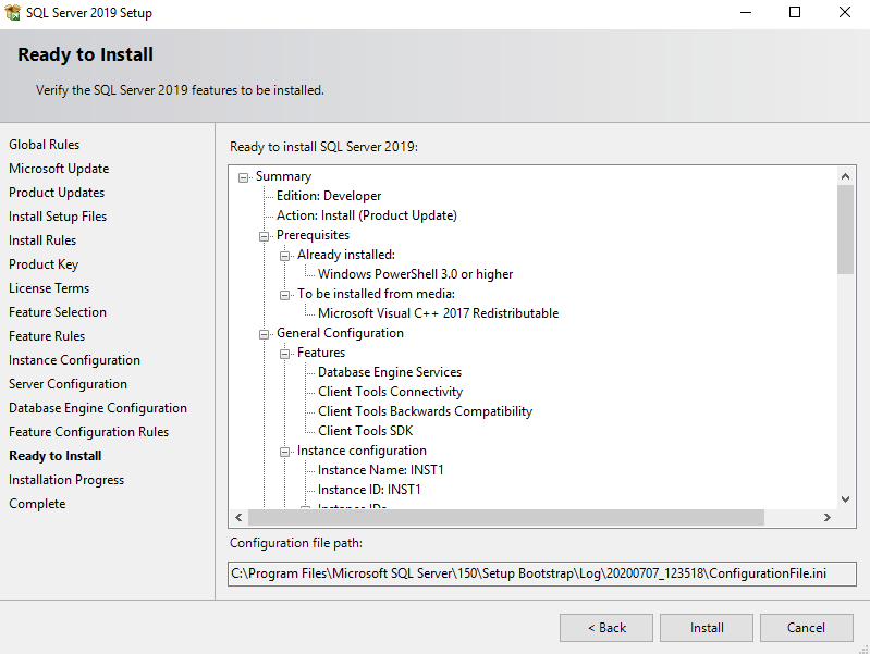 Review your SQL Server 2019 configuration