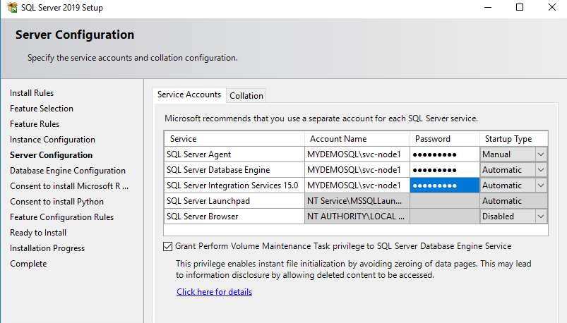 Server Configuration