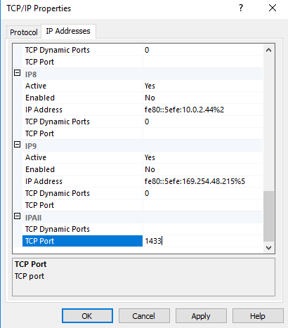 SQL Server Network Configuration