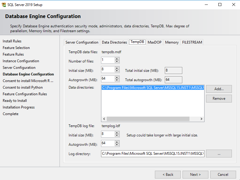 TempDB configuration