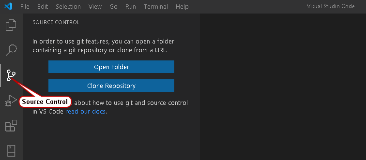 Visual Studio Code (VS Code) integration with Git Source Control