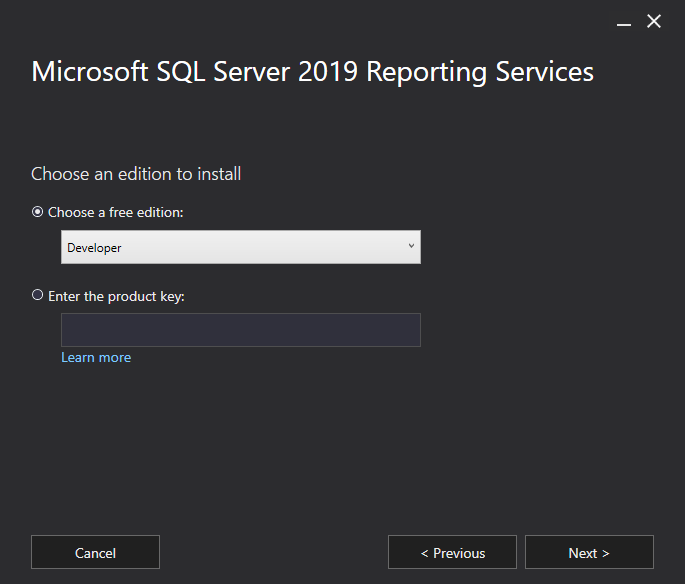 sql server 2017 developer edition install does not run