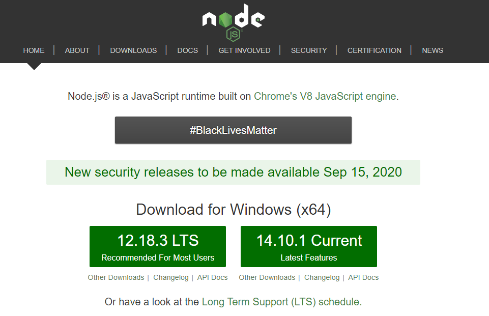 Node.js download