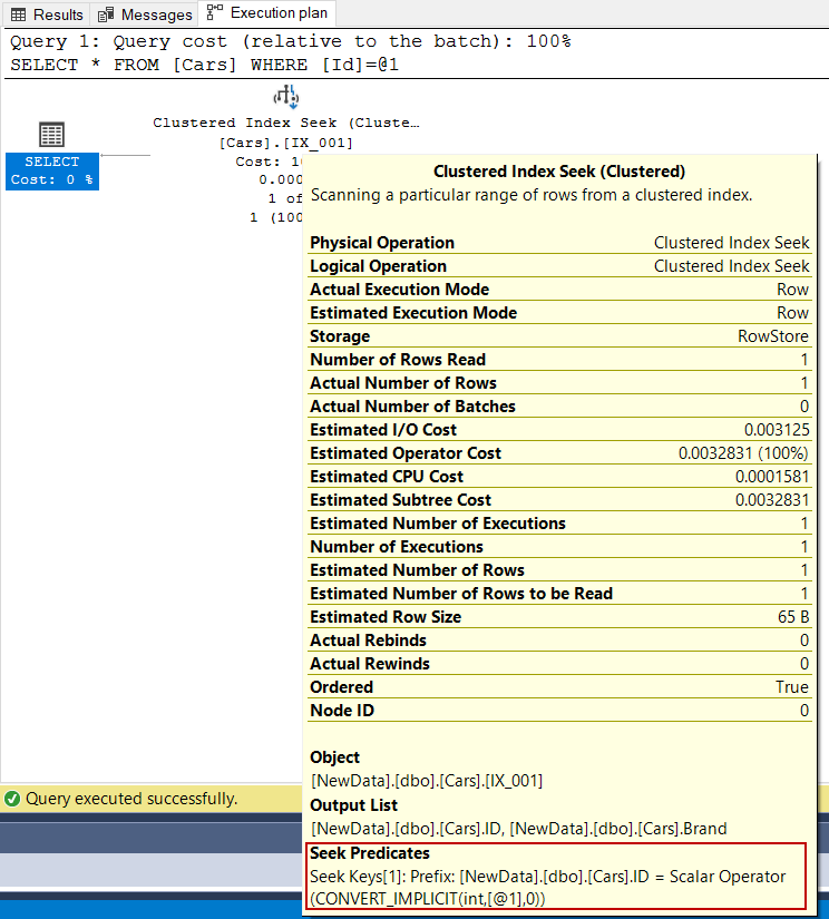 Seek predicates details in an execution plan