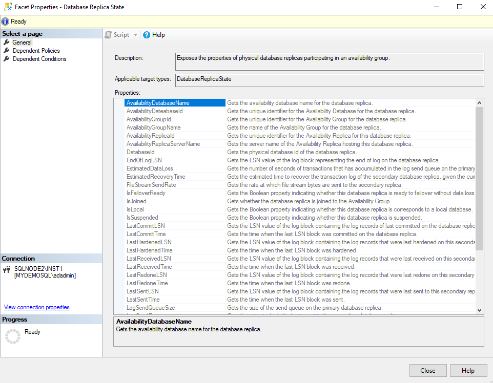 Availability Group Errors or Availability database warnings