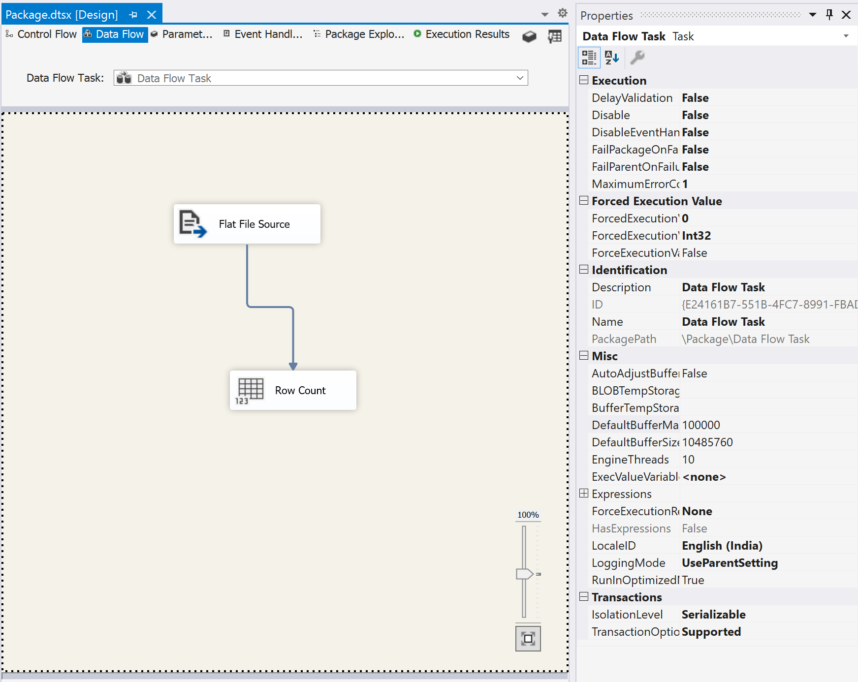 Increased Default Buffer Max Rows - SSIS memory usage