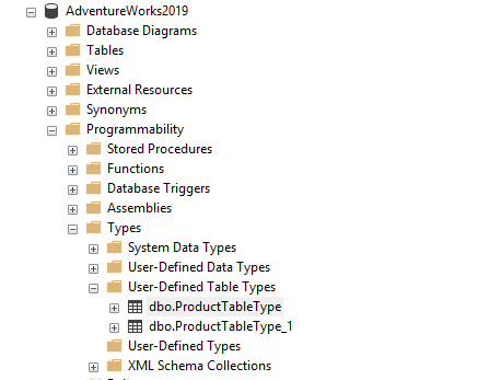 Types along with a primary key 