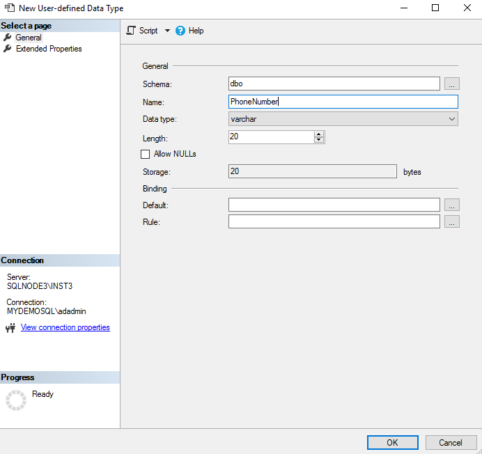 User-defined SQL Server Types