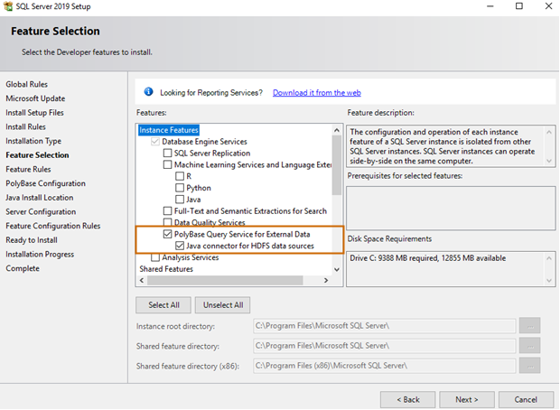 Java Connector for HDFS data sources