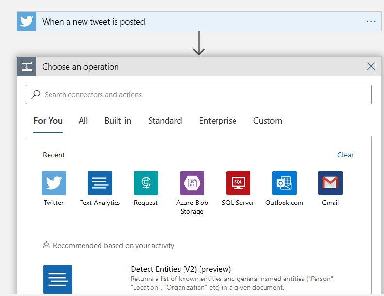 Add Text Analytics in Azure Logic app