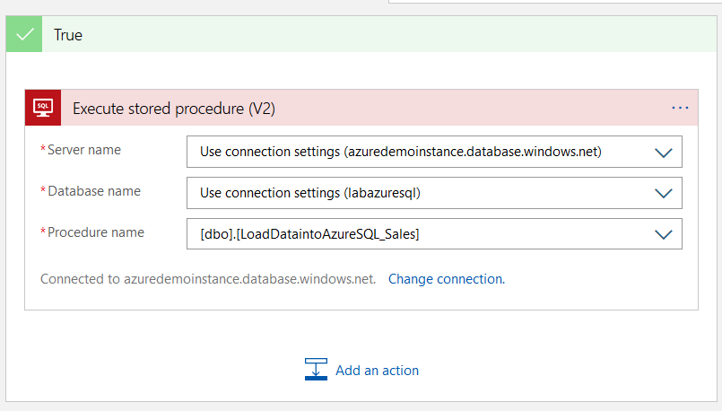 Configure the TRUE block condition