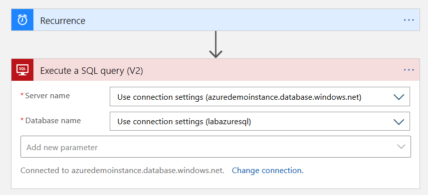 configured connection