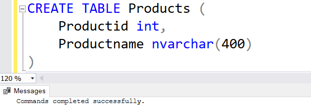 Deploy a database table 