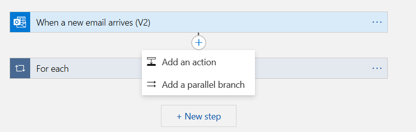 Add a parallel branch