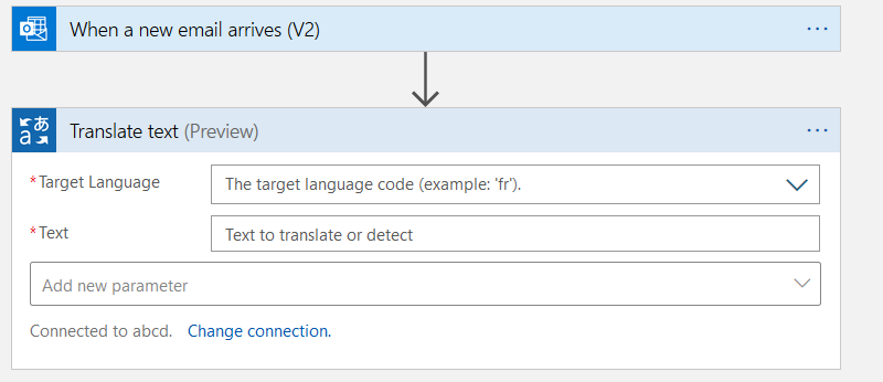 connection to cognitive service 