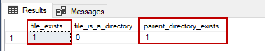 Usage details of the sys.dm_os_file_exists dynamic management function