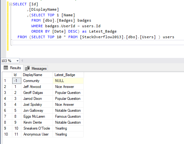 The Following Sql Statement Contains Which Type Of Subquery Mckenzie has Gibson