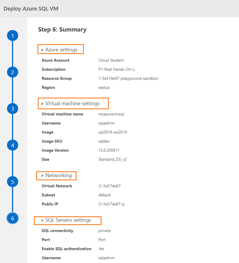 SQL on Azure VM configurations 