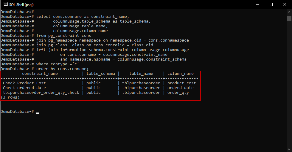 Understanding Postgres Check Constraints